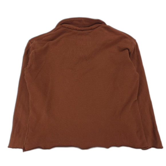 FRANK & EILEEN Patrick Popover Henley Fleece Sweater Minimal Boho Lagenlook - Picture 5 of 6